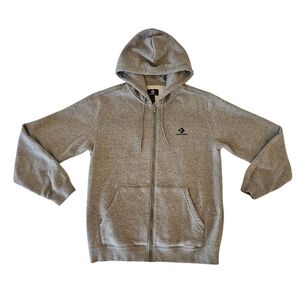 Converse Heather Gray Zip Up Hoodie